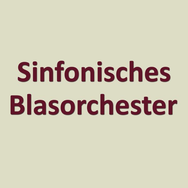 Noten für sinfonisches Blasorchester