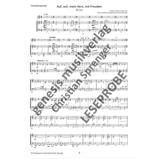 "Auf, auf, mein Herz, mit Freuden" - Chorleiterpartitur