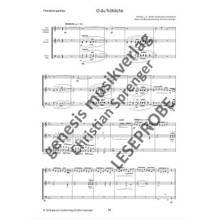 "O du fröhliche" - Chorleiterpartitur