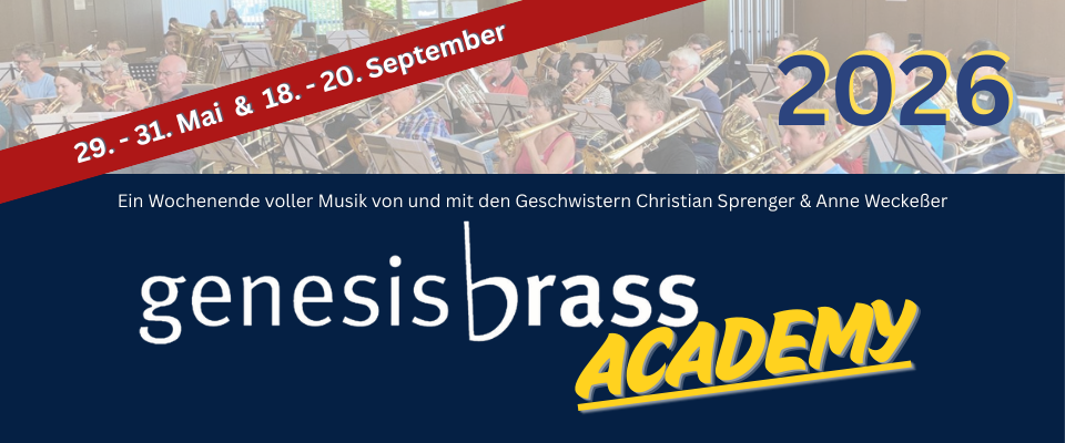 +++ TERMINE genesis brass academy 2026 +++